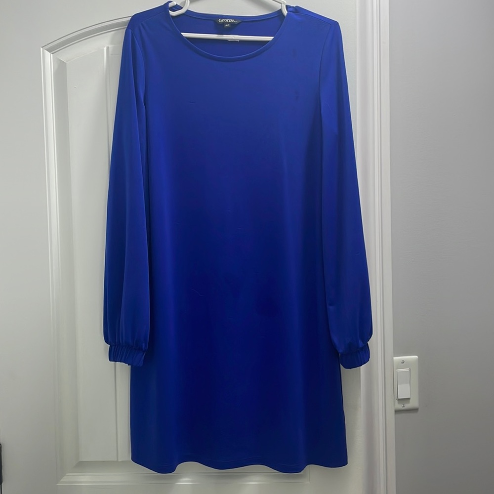 Blue dress size small long sleeve